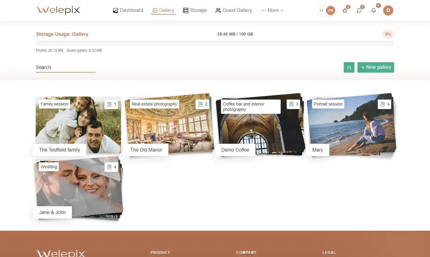 Gallery list